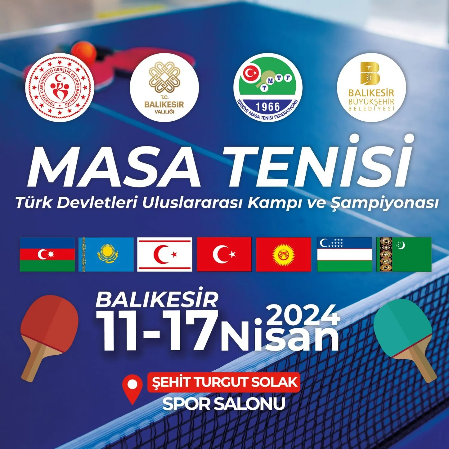 Türk Devletleri Uluşlararası U15 Masa Tenisi Kampı ve Şampiyonası
