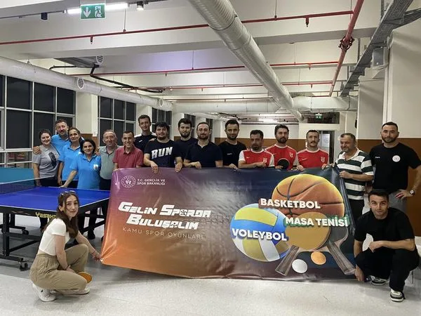 Kamu Spor Oyunları Masa Tenisi Turnuvası Coşkusu Yaşandı