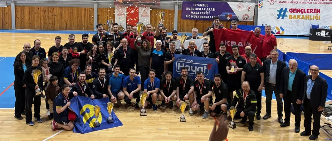 2025-2026 Sezonu İstanbul Kuruluşlar arası Masa Tenisi Lig Müsabakaları Sona Erdi.