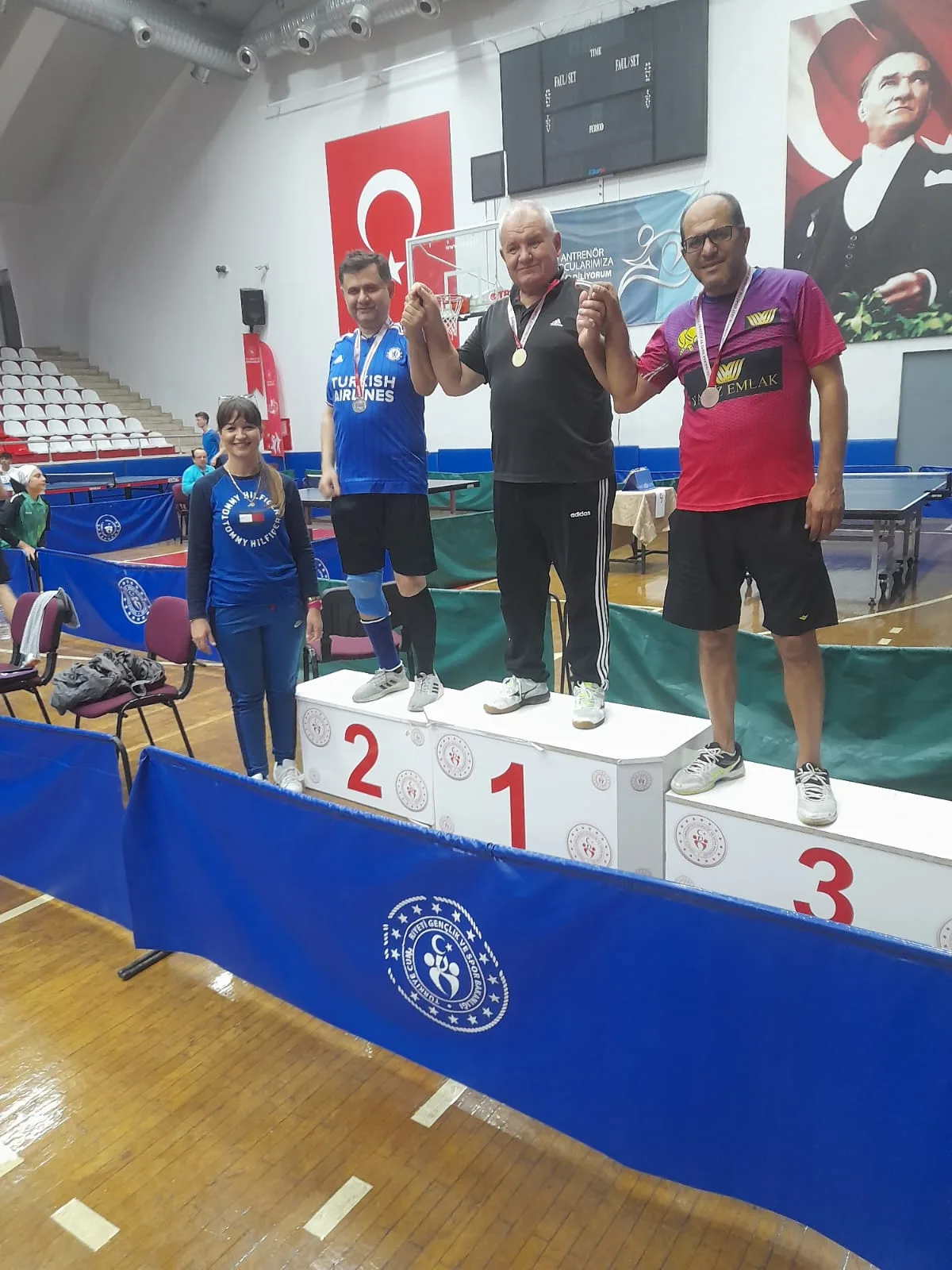 10 Kasım Atatürk'ü anma Masa Tenisi turnuvası