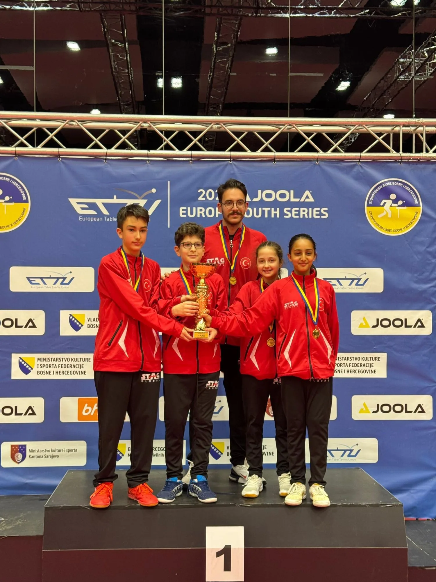 Bosna Hersek’te düzenlenen ETTU Youth Series’te İki Şampiyonluk