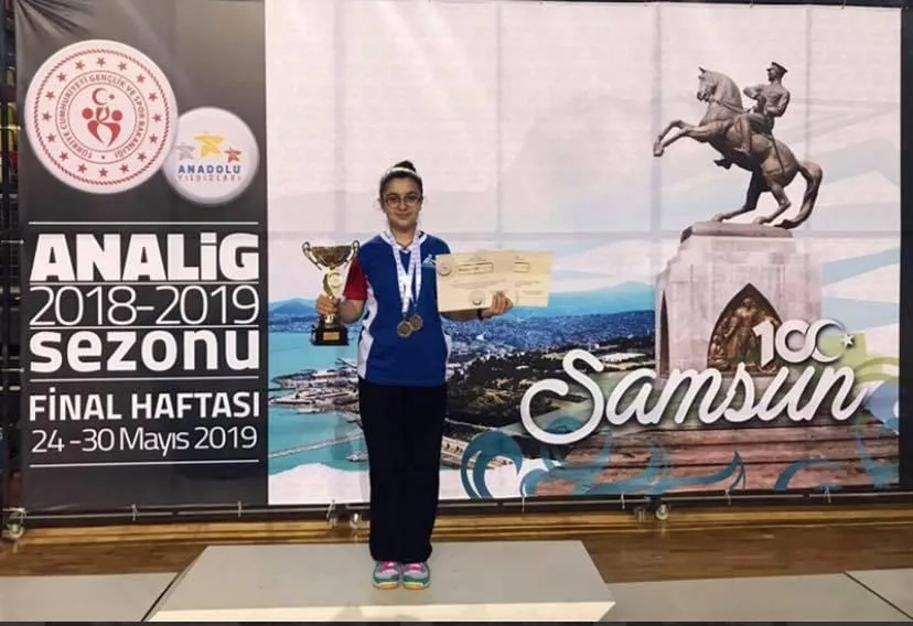 Beyzanur Korkmazer Samsuda ANALİG Türkiye Şampiyonu Oldu